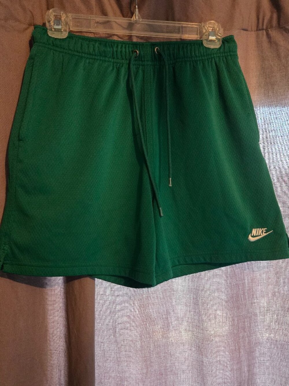 Nike Mens Club Mesh Flow Shorts Green, size small